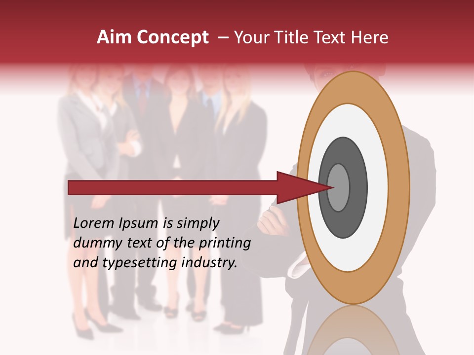 Businesswoman Successful Employee PowerPoint Template