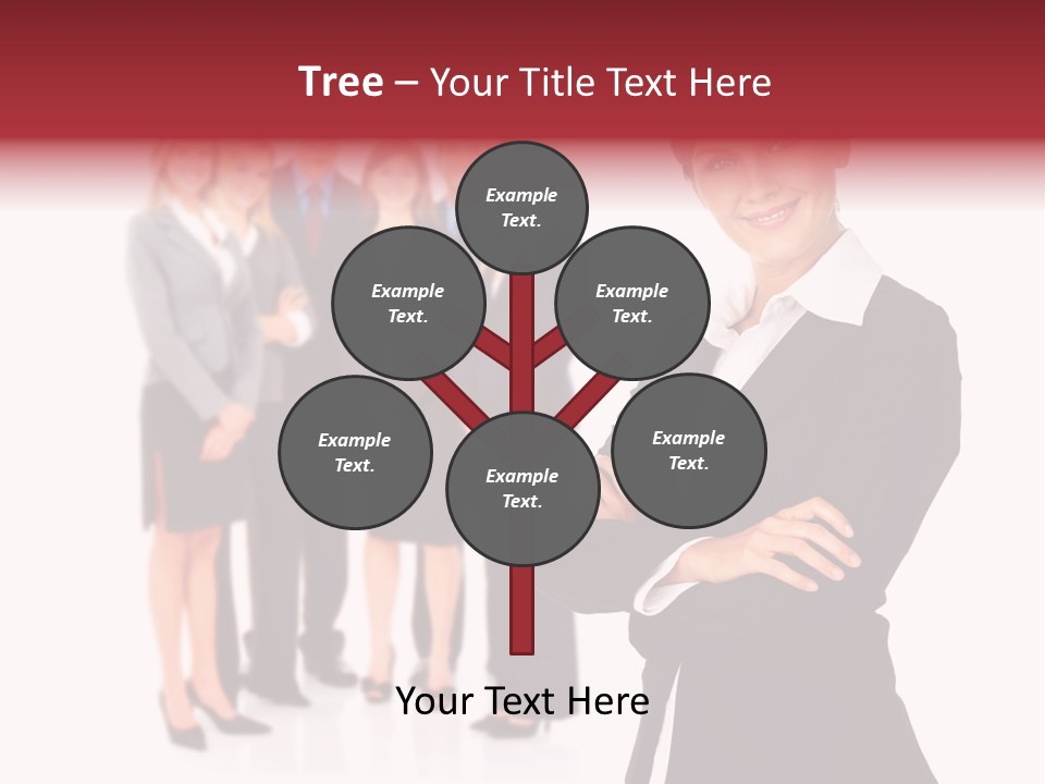 Businesswoman Successful Employee PowerPoint Template