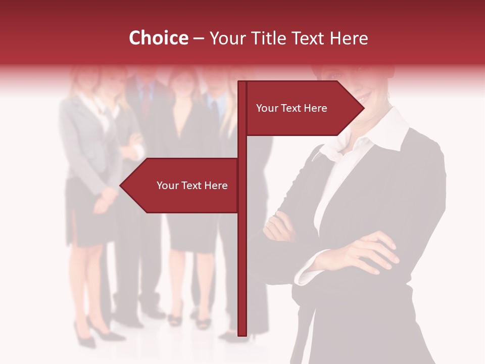 Businesswoman Successful Employee PowerPoint Template