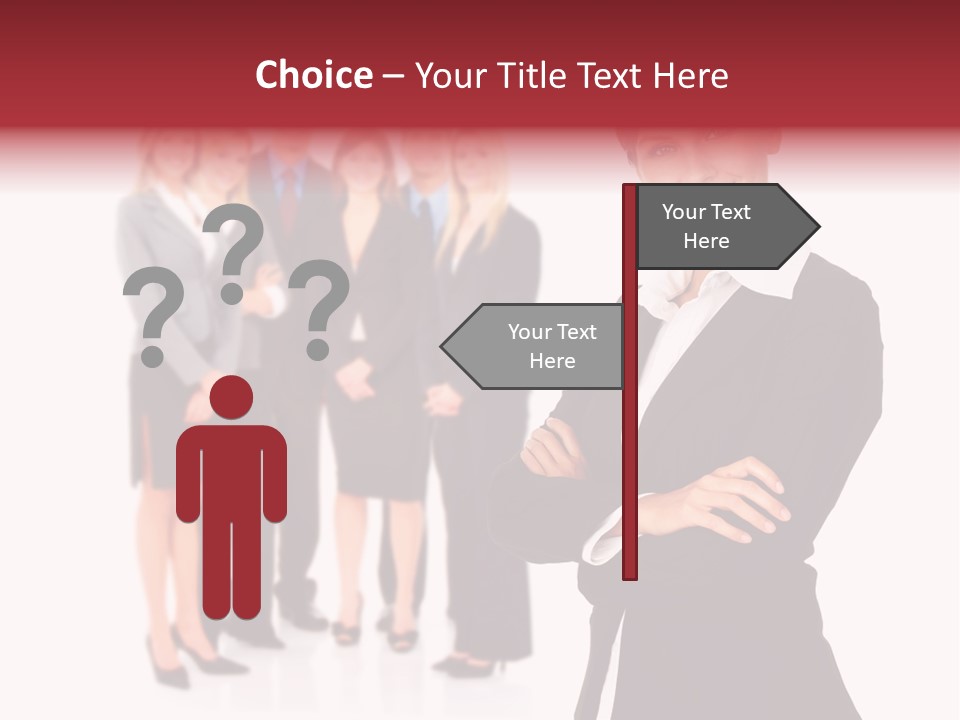 Businesswoman Successful Employee PowerPoint Template