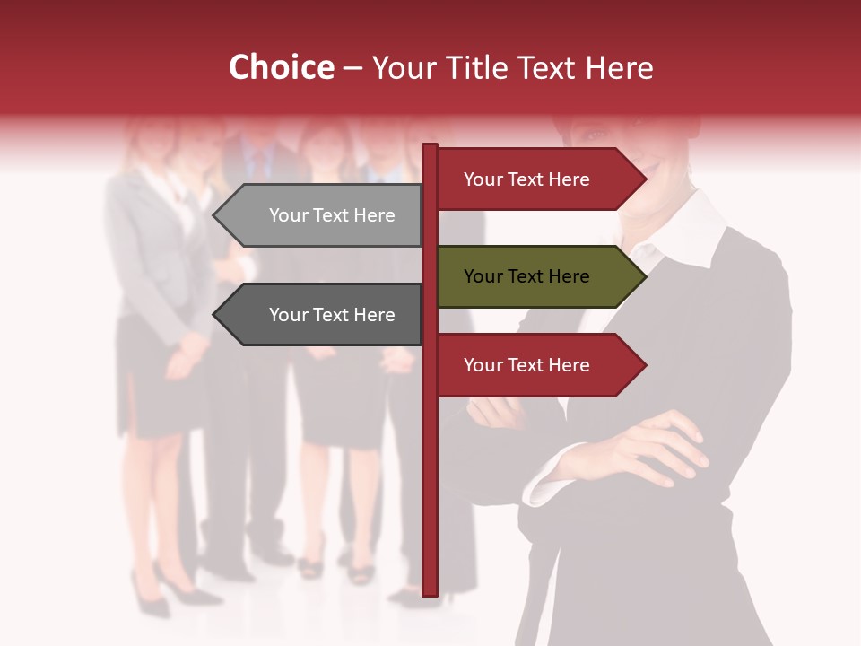 Businesswoman Successful Employee PowerPoint Template