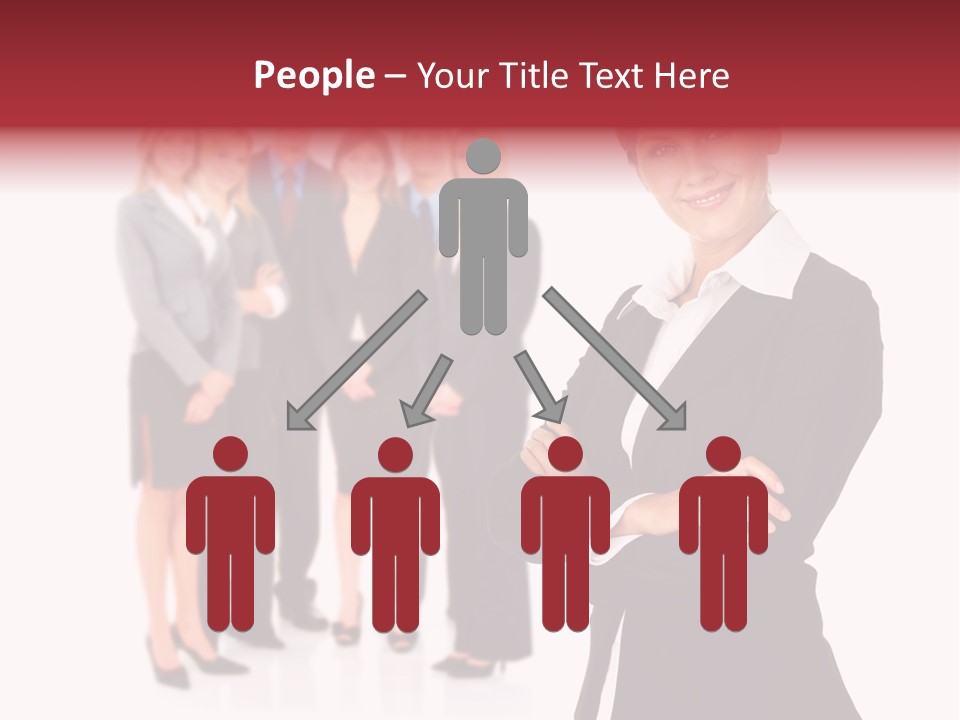 Businesswoman Successful Employee PowerPoint Template