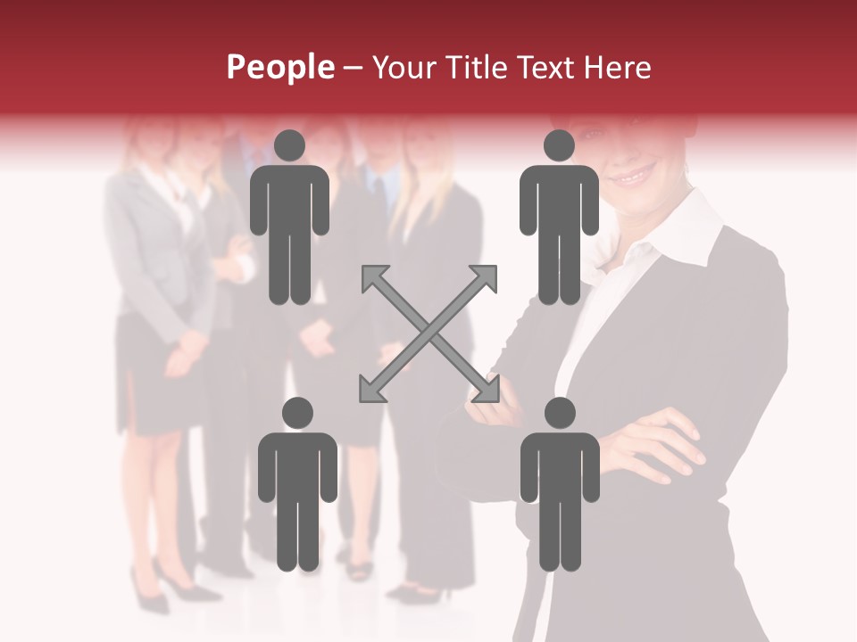 Businesswoman Successful Employee PowerPoint Template