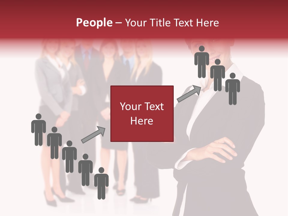 Businesswoman Successful Employee PowerPoint Template