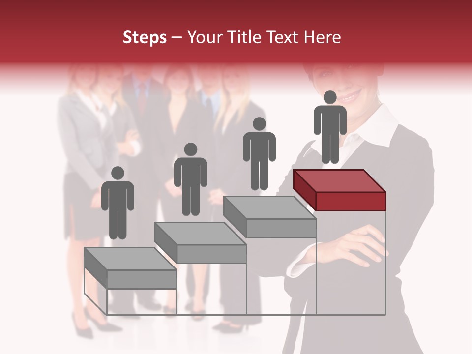 Businesswoman Successful Employee PowerPoint Template