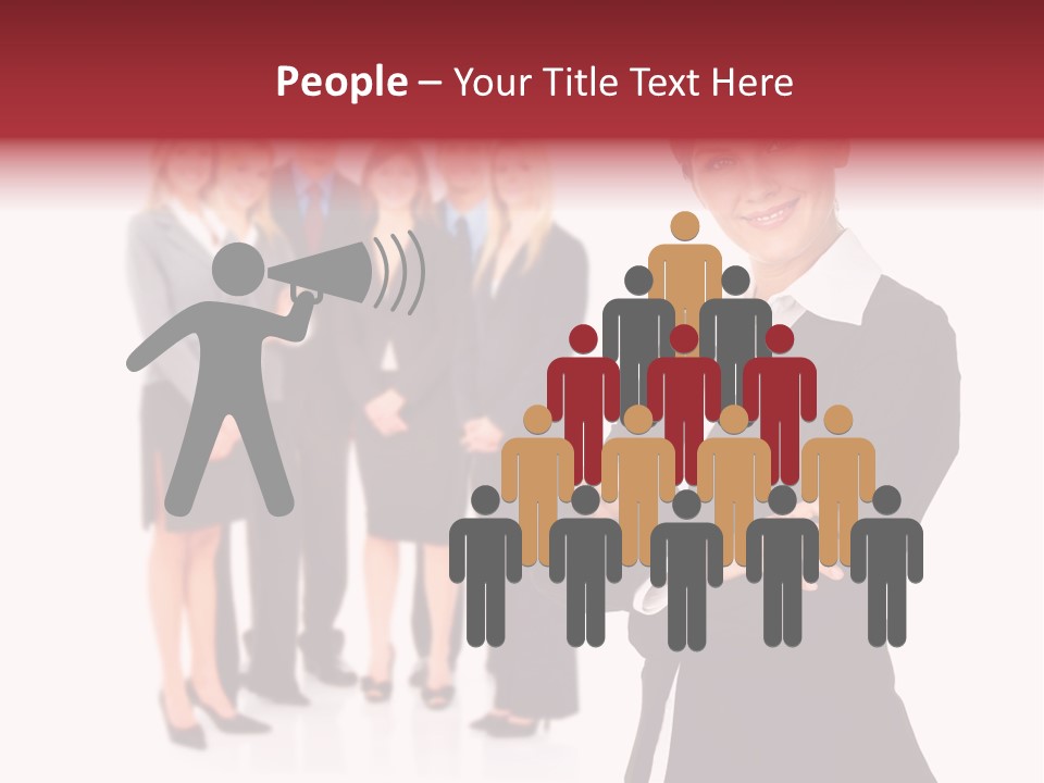 Businesswoman Successful Employee PowerPoint Template