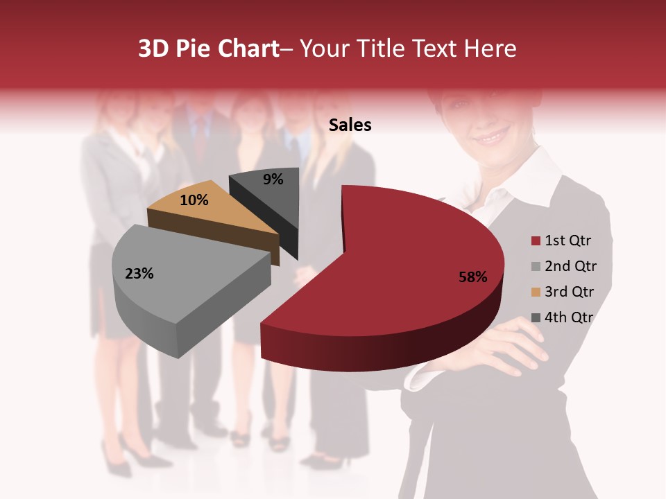 Businesswoman Successful Employee PowerPoint Template