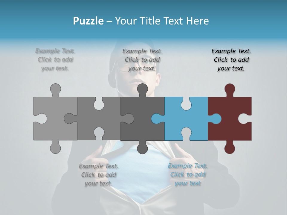 Power Tee Shirt Business PowerPoint Template