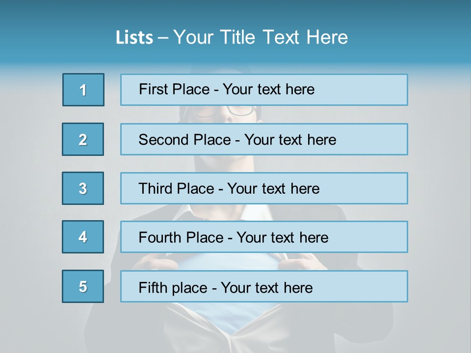 Power Tee Shirt Business PowerPoint Template
