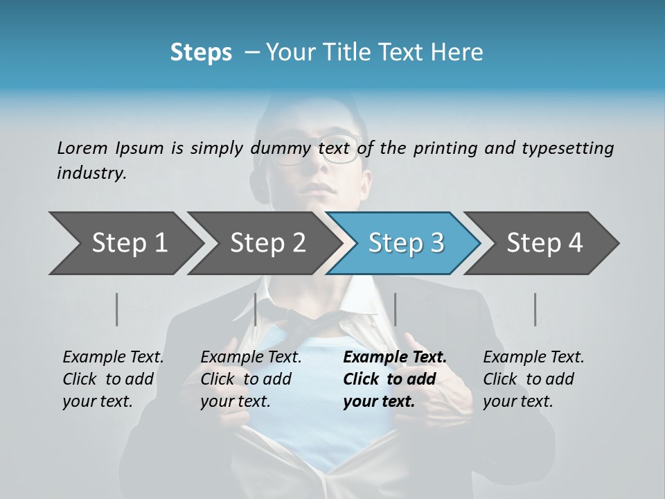 Power Tee Shirt Business PowerPoint Template