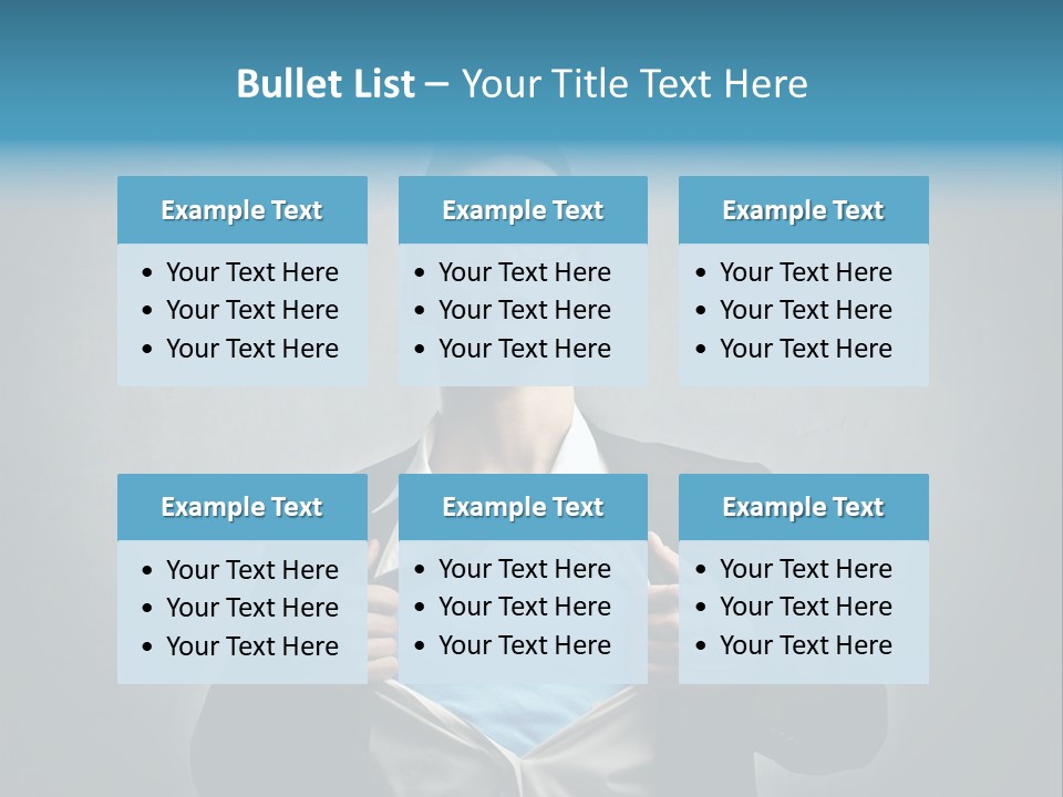 Power Tee Shirt Business PowerPoint Template