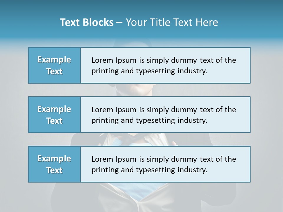 Power Tee Shirt Business PowerPoint Template