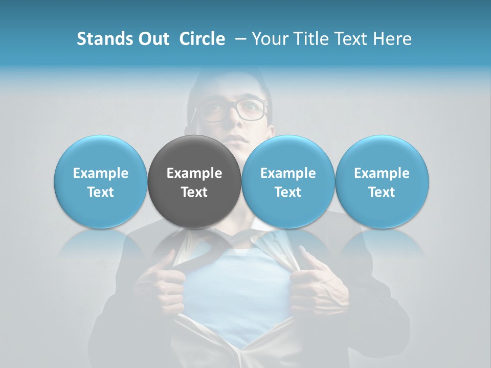 Power Tee Shirt Business PowerPoint Template