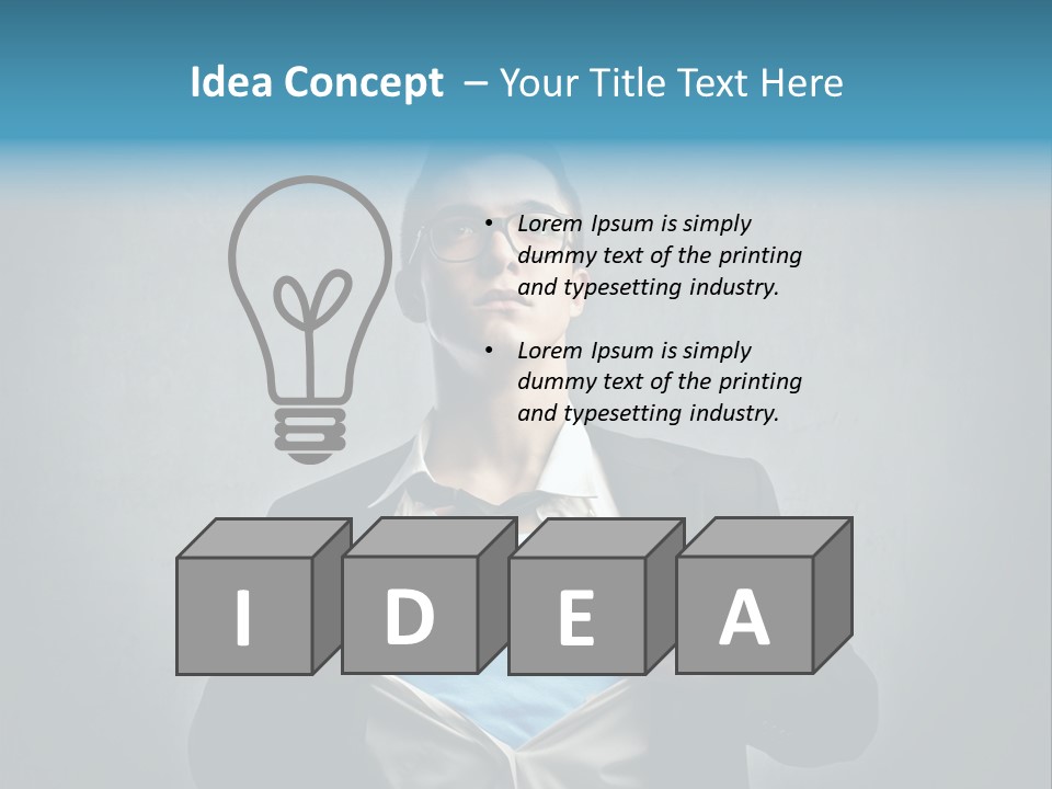 Power Tee Shirt Business PowerPoint Template