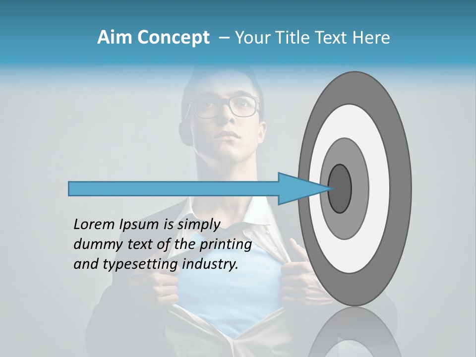 Power Tee Shirt Business PowerPoint Template