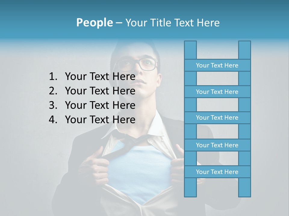 Power Tee Shirt Business PowerPoint Template