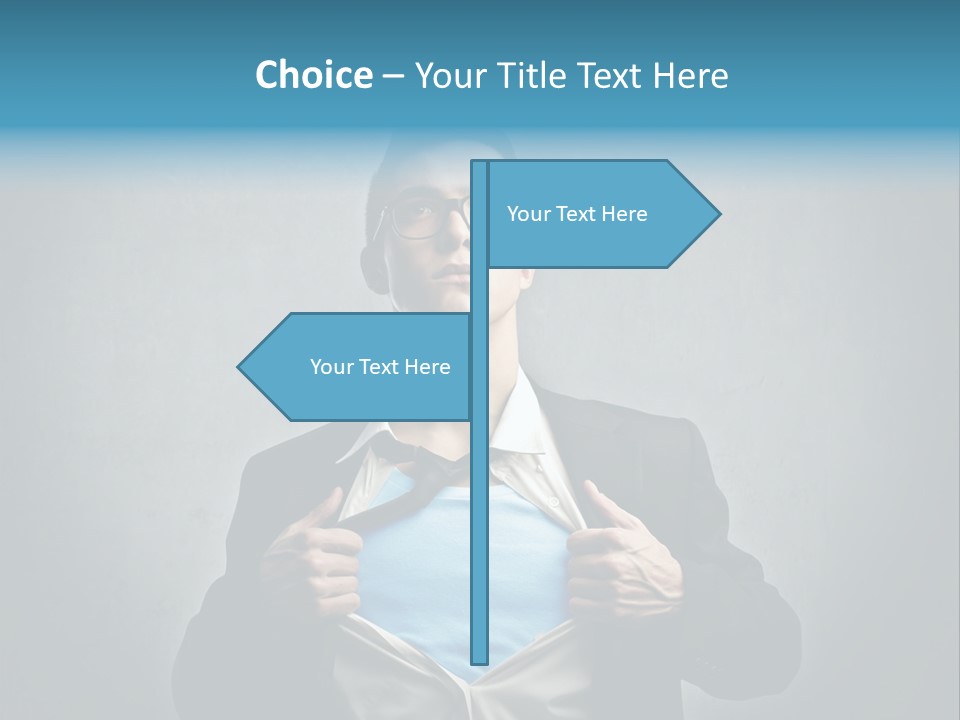 Power Tee Shirt Business PowerPoint Template