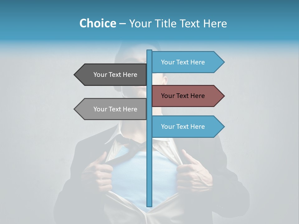 Power Tee Shirt Business PowerPoint Template