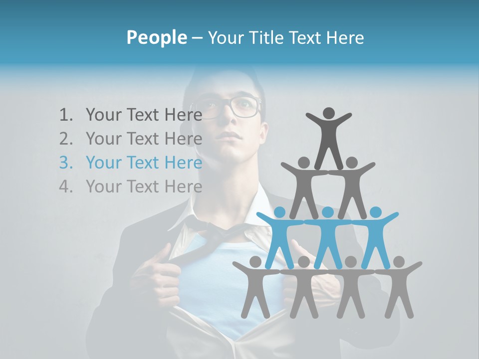 Power Tee Shirt Business PowerPoint Template