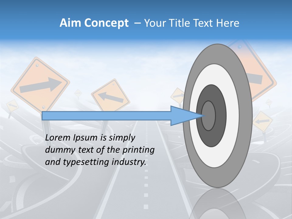 Navigate Solution Direction PowerPoint Template