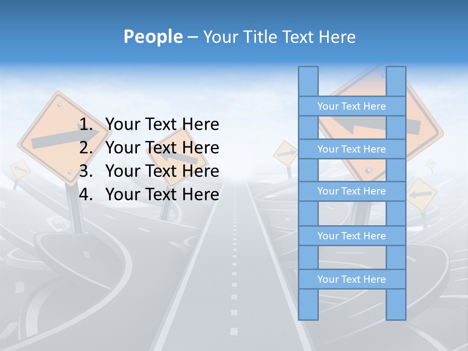 Navigate Solution Direction PowerPoint Template