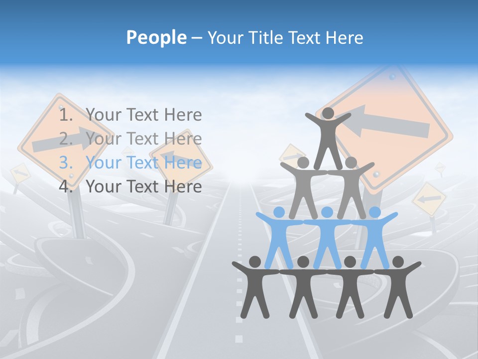 Navigate Solution Direction PowerPoint Template