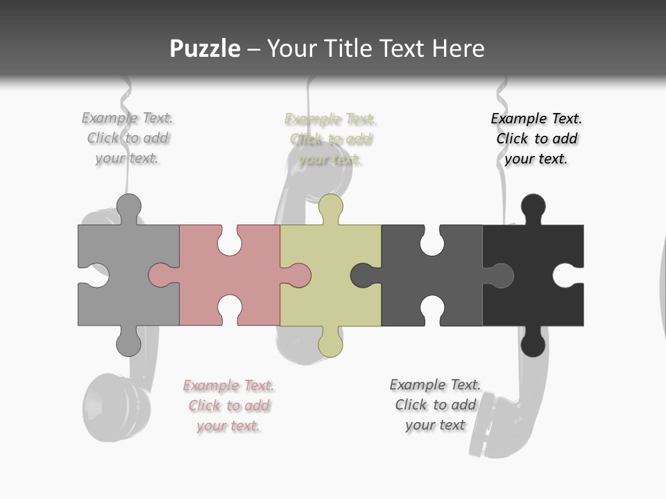 Telephone Office Listening PowerPoint Template