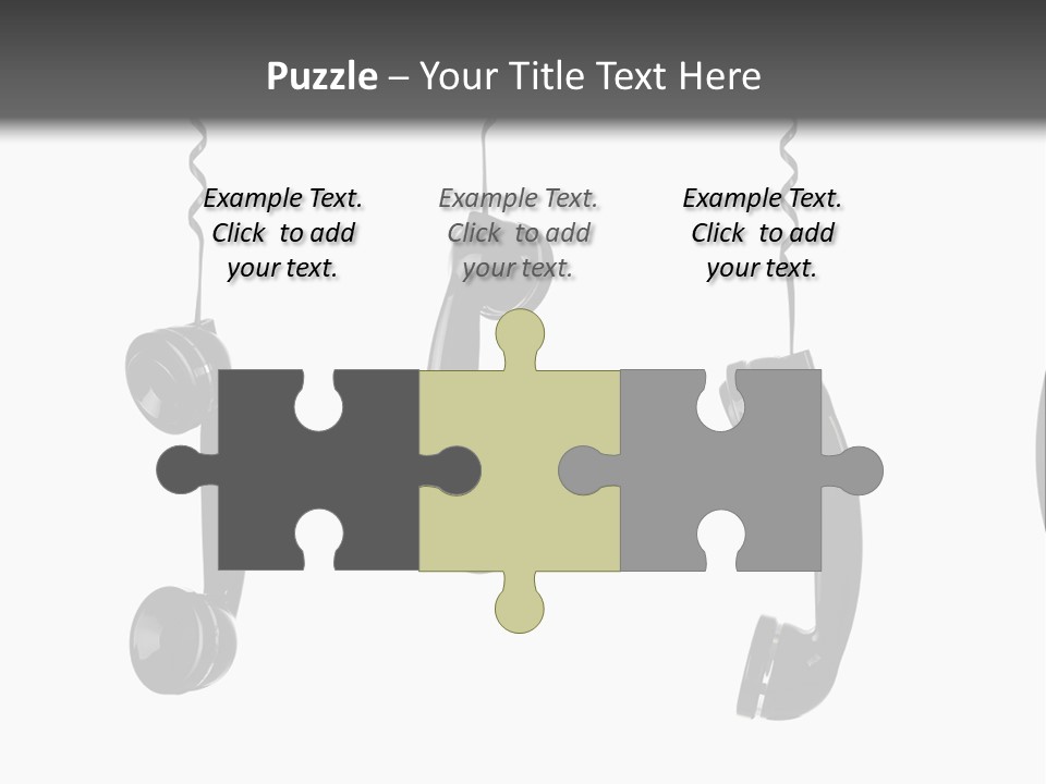 Telephone Office Listening PowerPoint Template