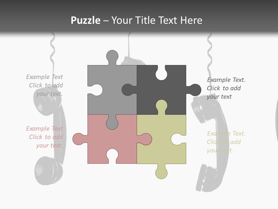 Telephone Office Listening PowerPoint Template