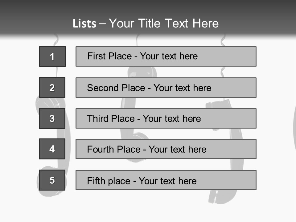 Telephone Office Listening PowerPoint Template