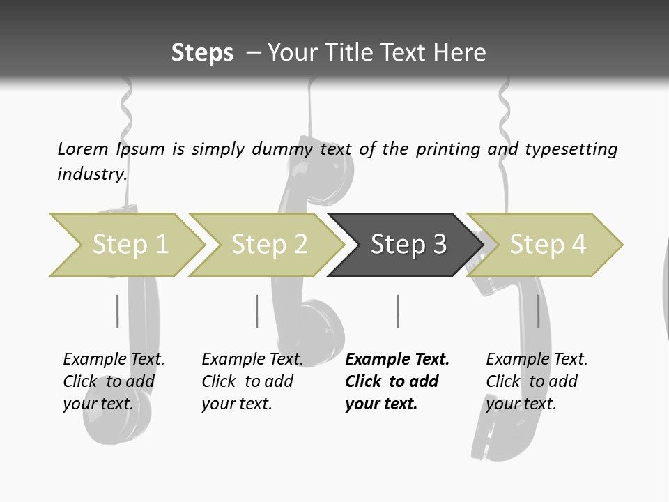 Telephone Office Listening PowerPoint Template