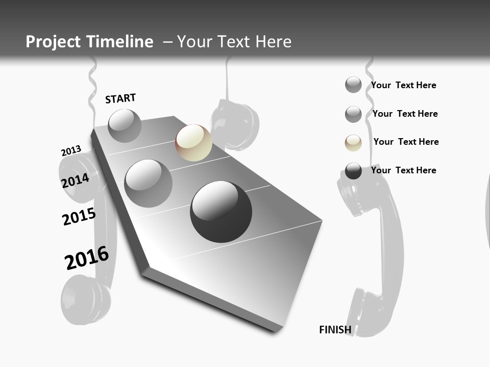 Telephone Office Listening PowerPoint Template