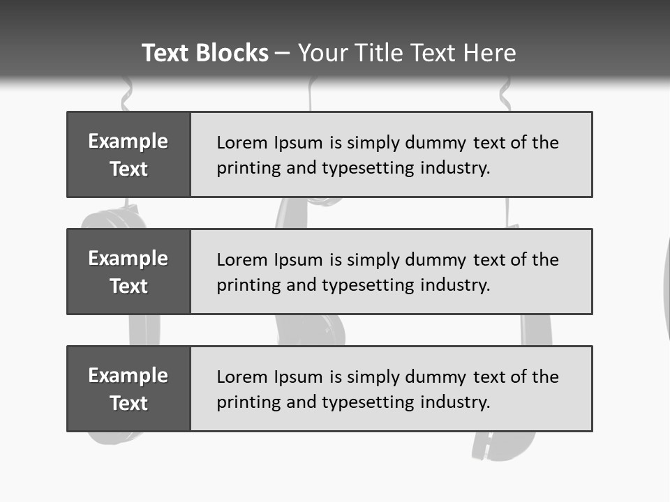 Telephone Office Listening PowerPoint Template