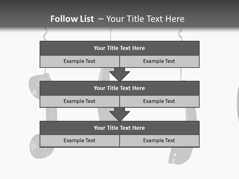 Telephone Office Listening PowerPoint Template