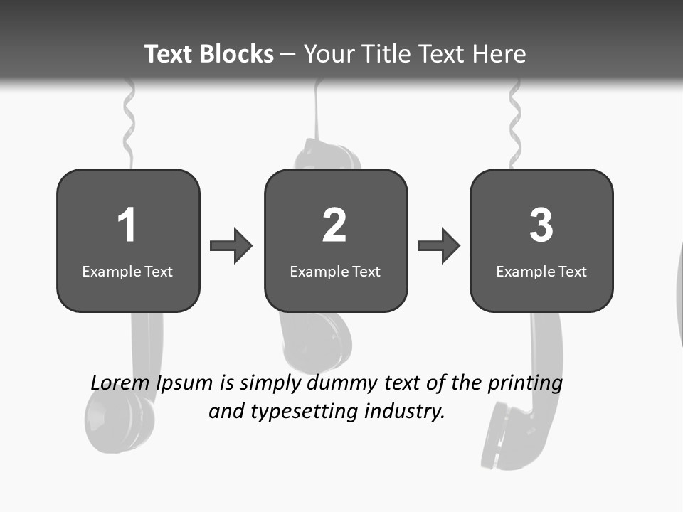 Telephone Office Listening PowerPoint Template