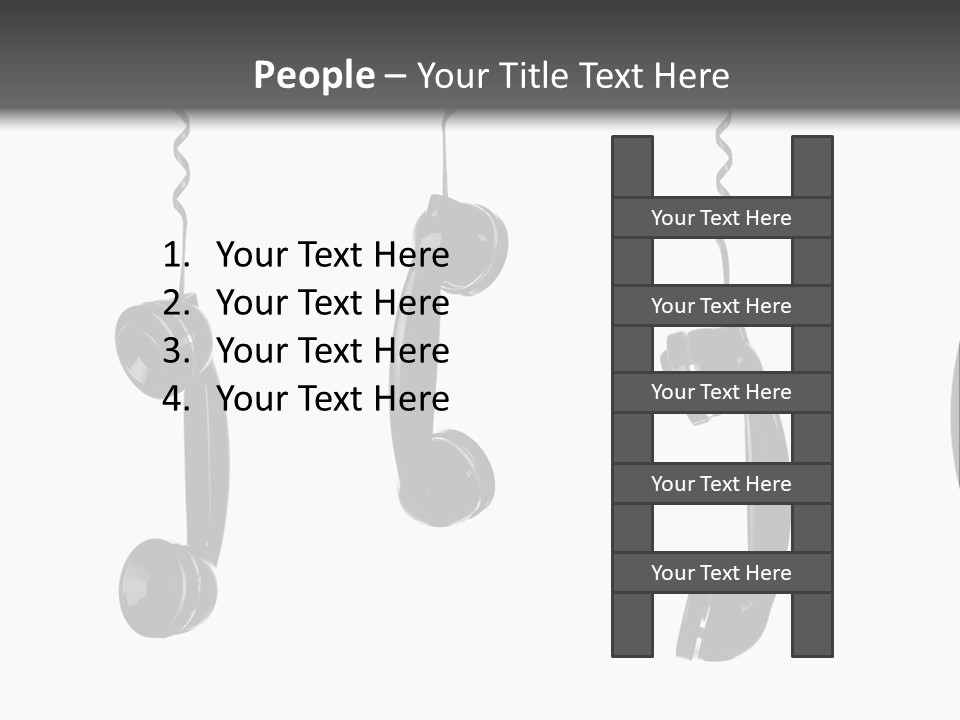 Telephone Office Listening PowerPoint Template