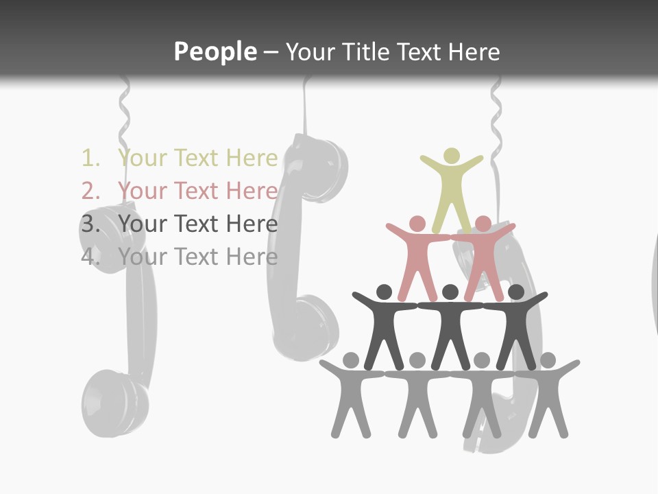 Telephone Office Listening PowerPoint Template