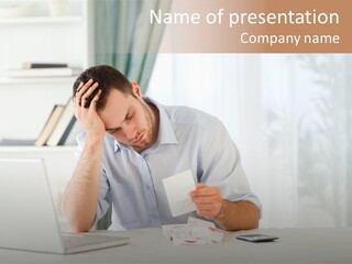 Entrepreneur Business Frustrated PowerPoint Template