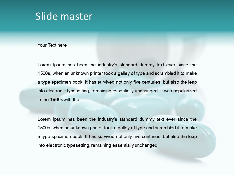 Closeup Health Care Medicinal PowerPoint Template