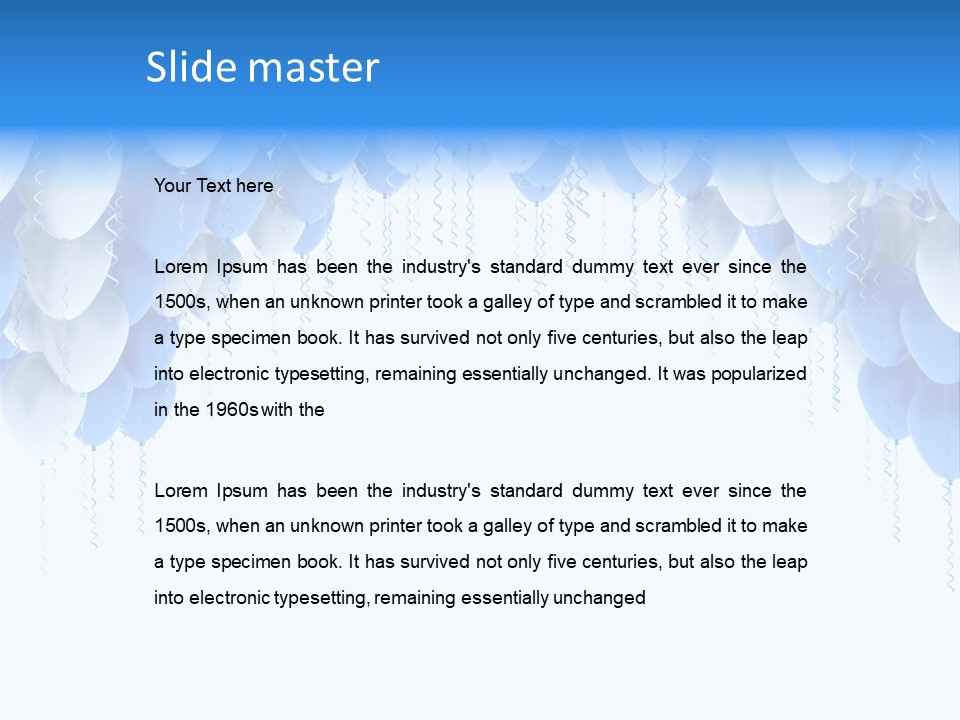 Holiday Rubber Isolated PowerPoint Template