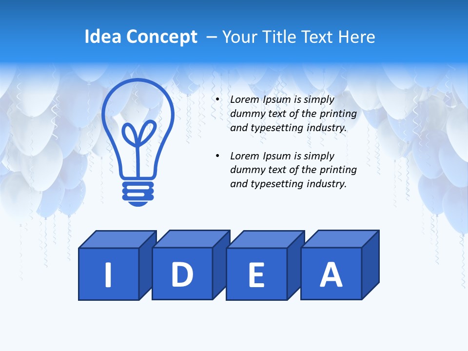 Holiday Rubber Isolated PowerPoint Template