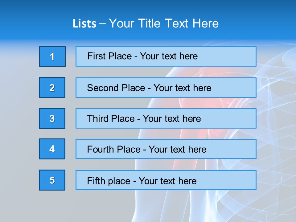 Backache Spinal Chest PowerPoint Template