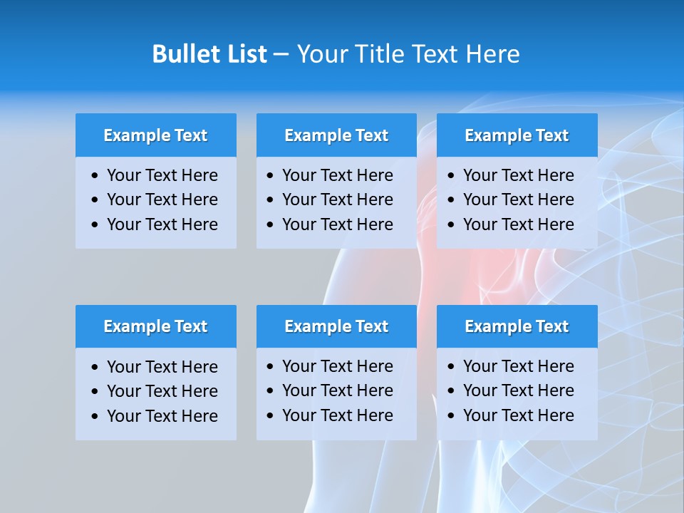 Backache Spinal Chest PowerPoint Template