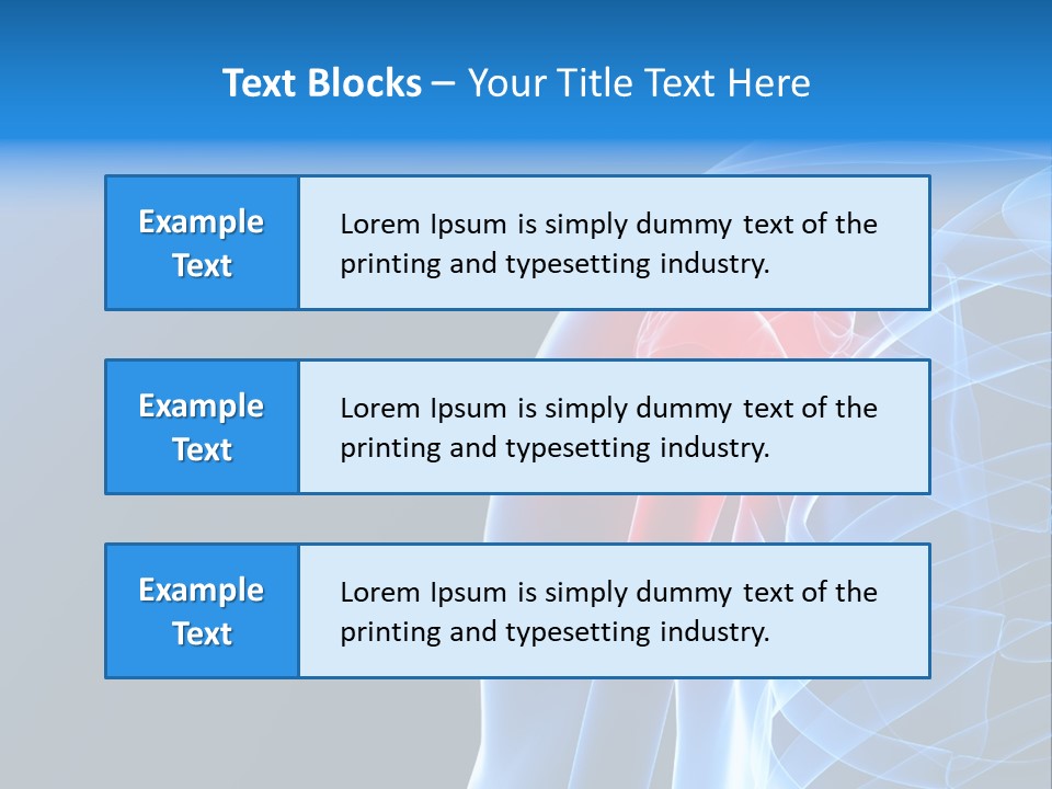 Backache Spinal Chest PowerPoint Template