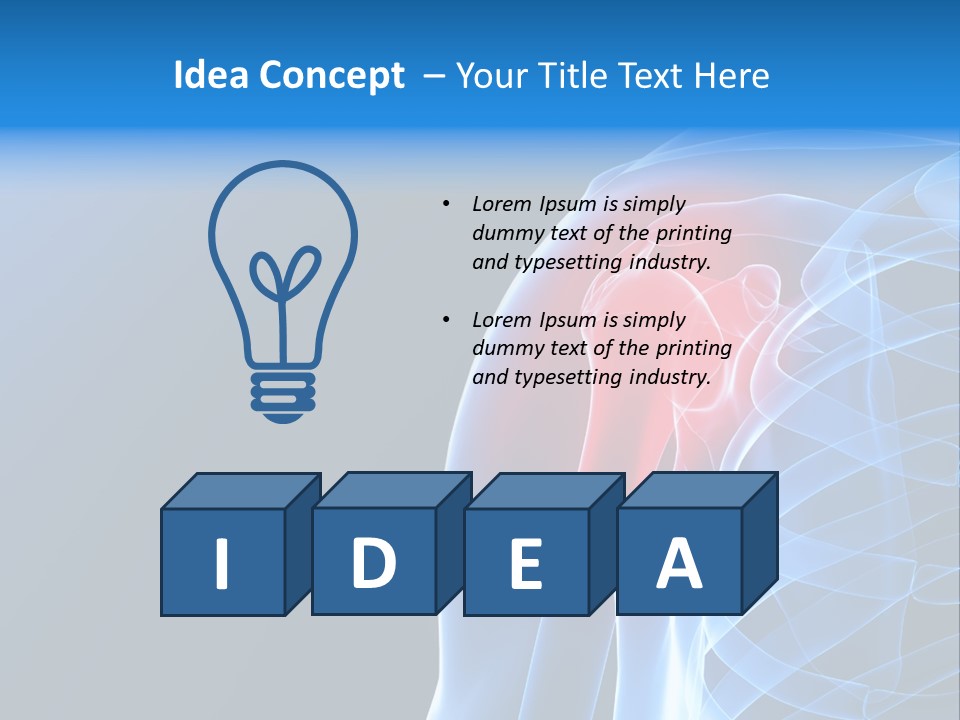 Backache Spinal Chest PowerPoint Template