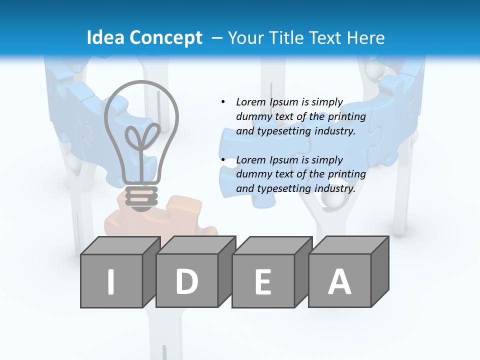 Icon Missing Solution PowerPoint Template