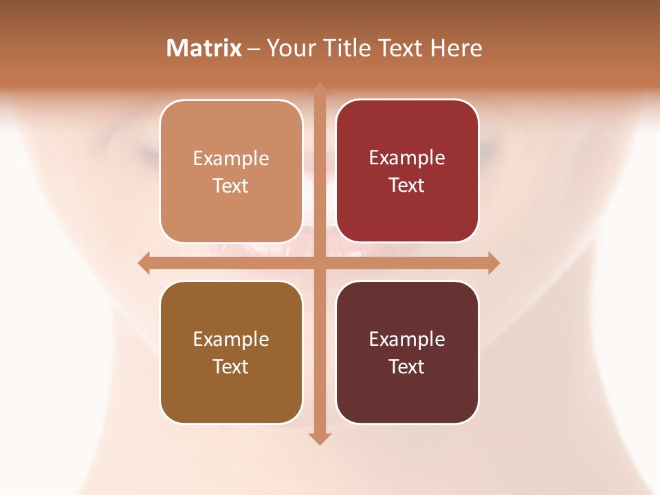 Face Lips Whiten PowerPoint Template