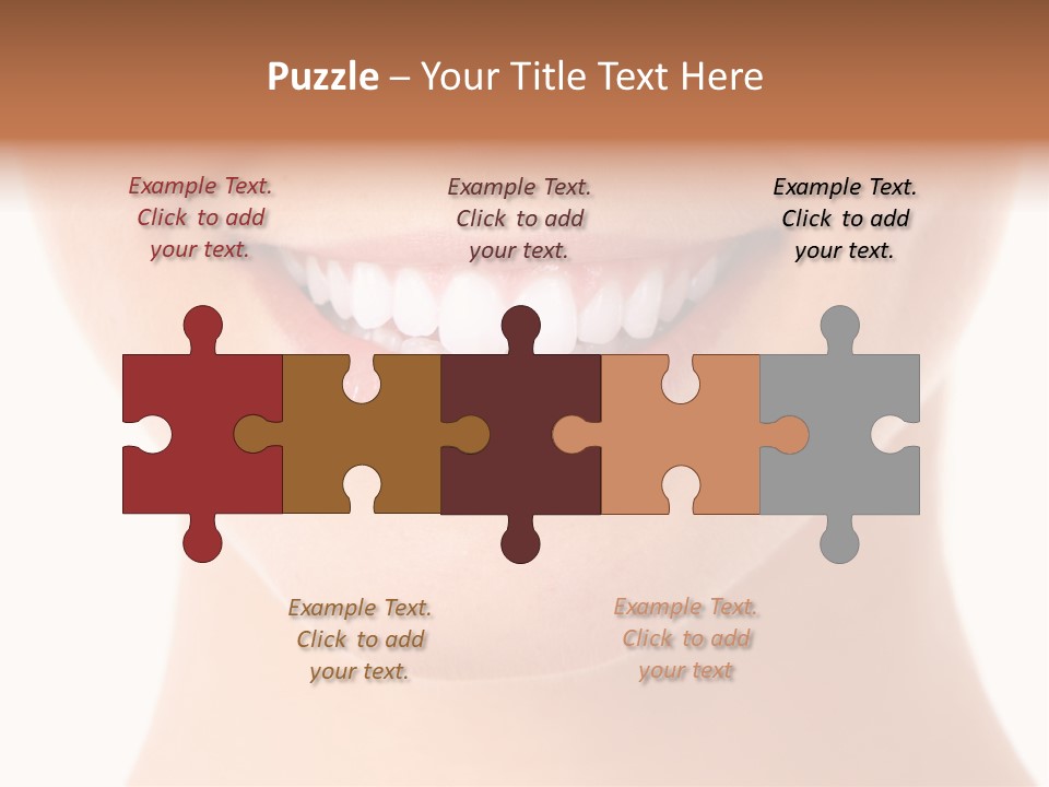 Face Lips Whiten PowerPoint Template