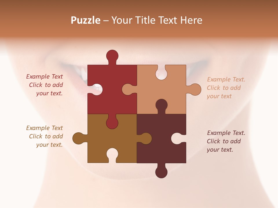 Face Lips Whiten PowerPoint Template