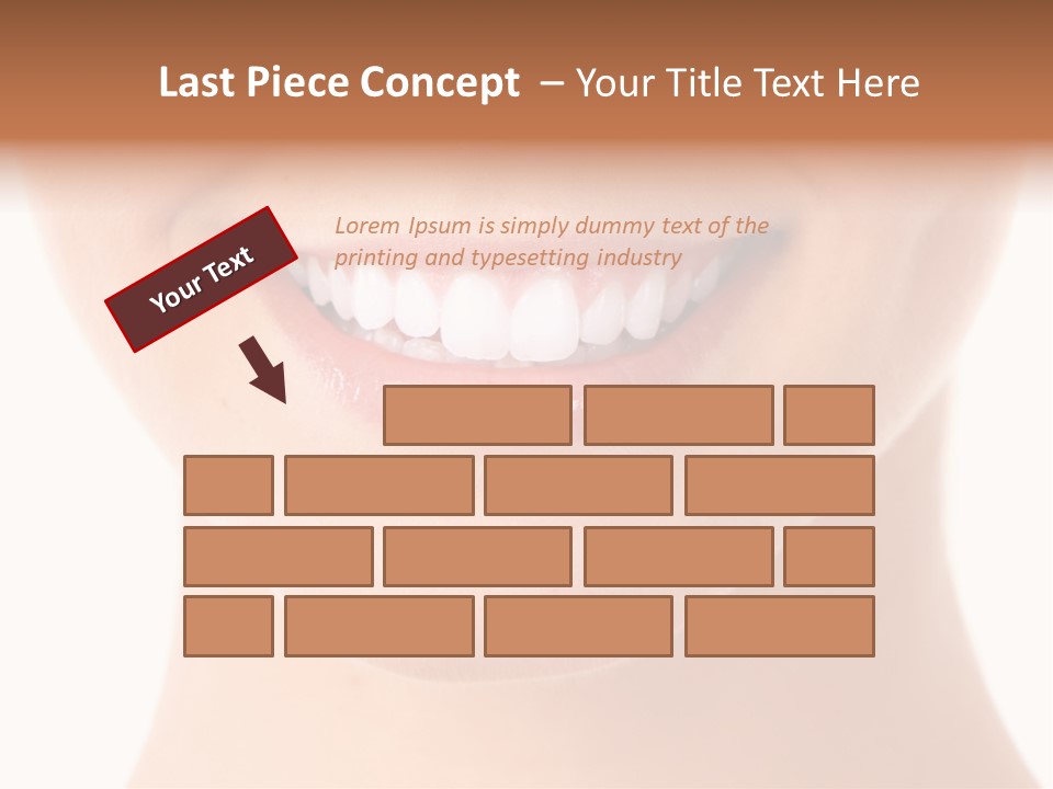 Face Lips Whiten PowerPoint Template